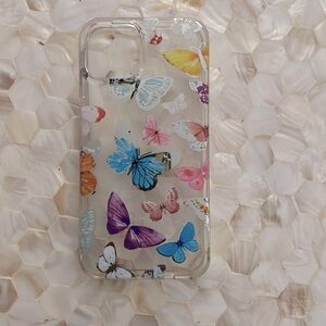 iPhone 14 Clear Butterfly Case Like New